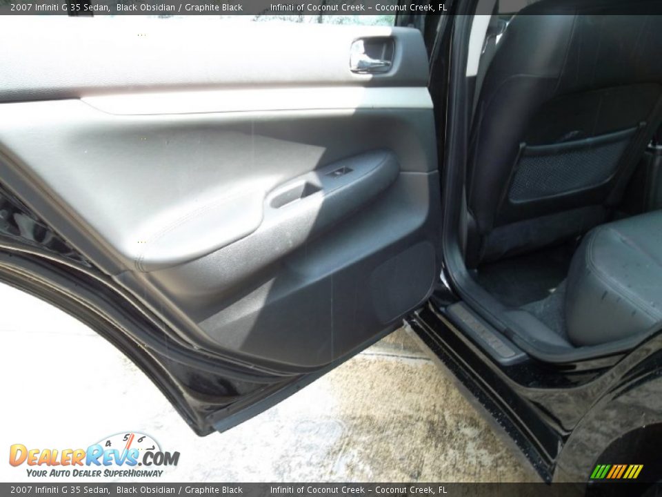2007 Infiniti G 35 Sedan Black Obsidian / Graphite Black Photo #18