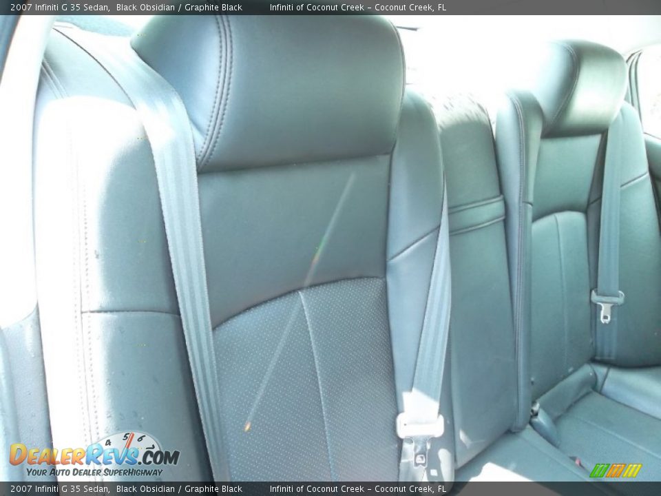 2007 Infiniti G 35 Sedan Black Obsidian / Graphite Black Photo #24