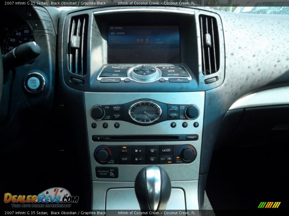 2007 Infiniti G 35 Sedan Black Obsidian / Graphite Black Photo #26