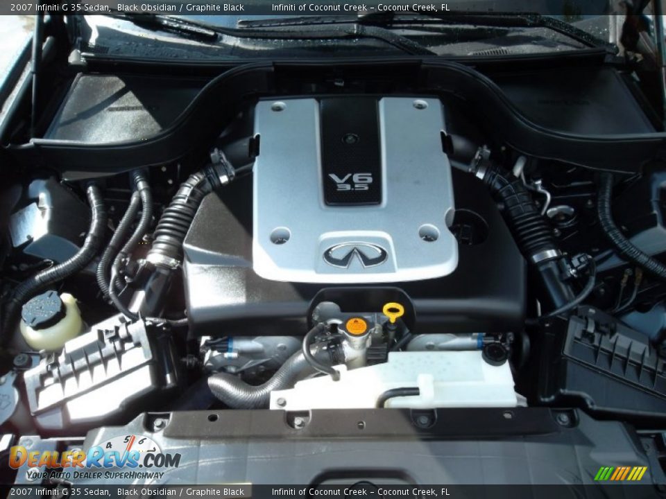 2007 Infiniti G 35 Sedan Black Obsidian / Graphite Black Photo #30