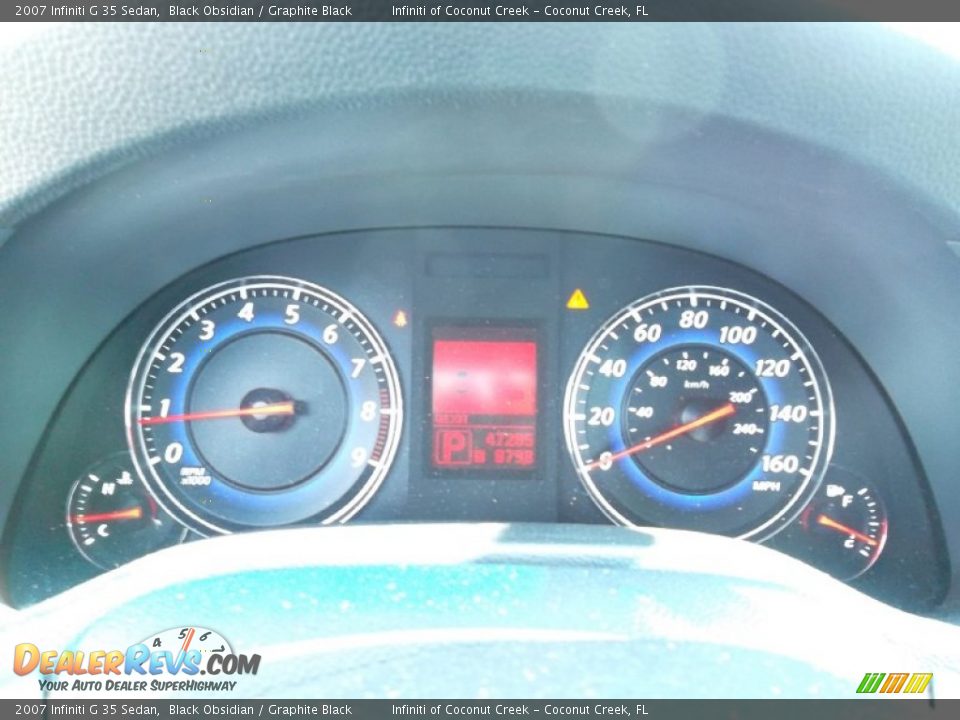 2007 Infiniti G 35 Sedan Black Obsidian / Graphite Black Photo #31