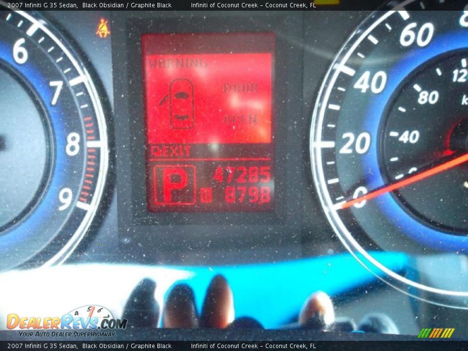 2007 Infiniti G 35 Sedan Black Obsidian / Graphite Black Photo #32