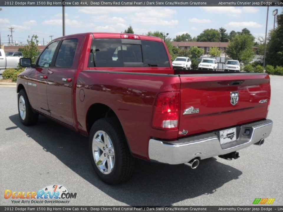 2012 Dodge Ram 1500 Big Horn Crew Cab 4x4 Deep Cherry Red Crystal Pearl / Dark Slate Gray/Medium Graystone Photo #2