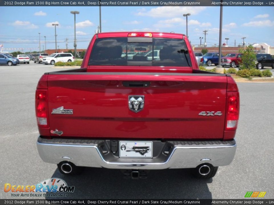 2012 Dodge Ram 1500 Big Horn Crew Cab 4x4 Deep Cherry Red Crystal Pearl / Dark Slate Gray/Medium Graystone Photo #3