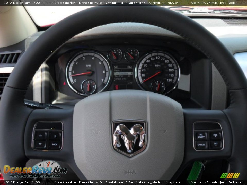 2012 Dodge Ram 1500 Big Horn Crew Cab 4x4 Deep Cherry Red Crystal Pearl / Dark Slate Gray/Medium Graystone Photo #12