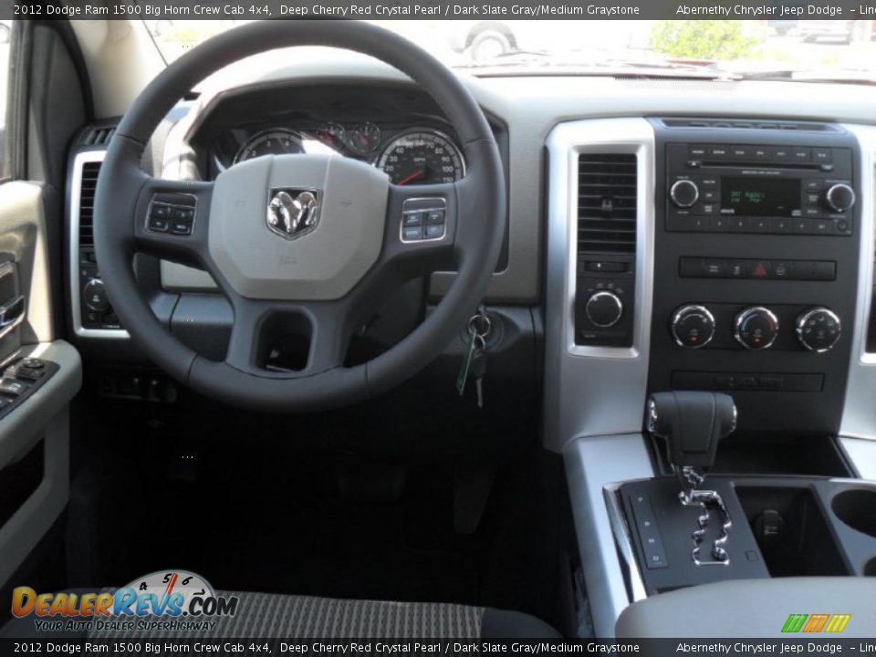 2012 Dodge Ram 1500 Big Horn Crew Cab 4x4 Deep Cherry Red Crystal Pearl / Dark Slate Gray/Medium Graystone Photo #15