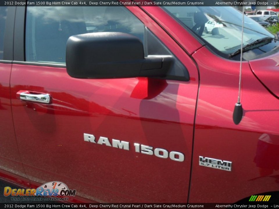 2012 Dodge Ram 1500 Big Horn Crew Cab 4x4 Deep Cherry Red Crystal Pearl / Dark Slate Gray/Medium Graystone Photo #22