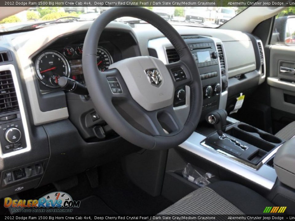 Dark Slate Gray/Medium Graystone Interior - 2012 Dodge Ram 1500 Big Horn Crew Cab 4x4 Photo #25