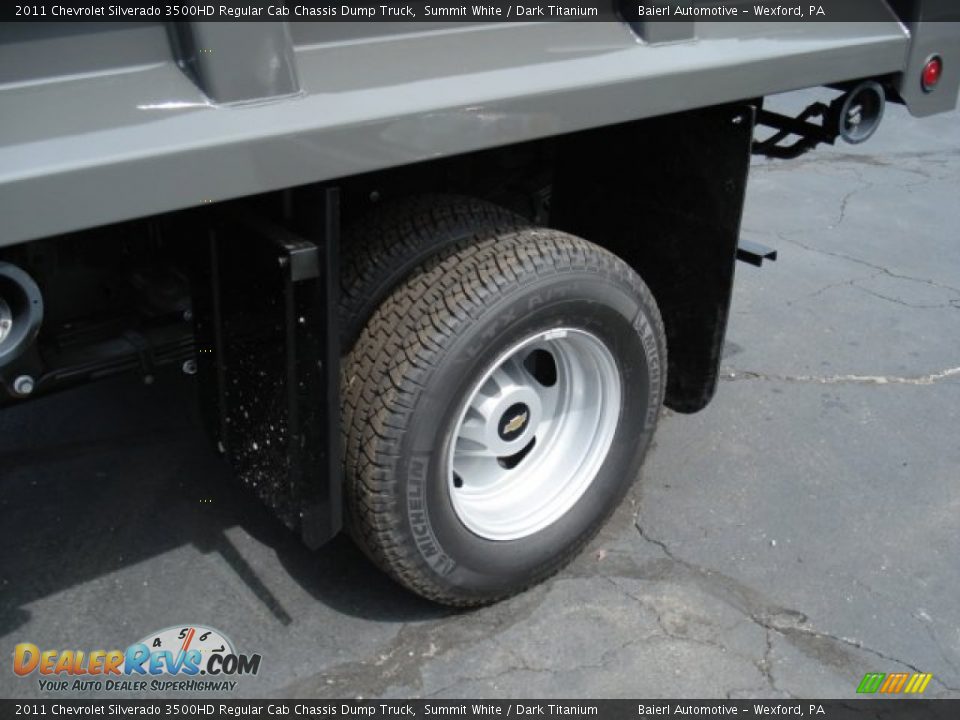 2011 Chevrolet Silverado 3500HD Regular Cab Chassis Dump Truck Summit White / Dark Titanium Photo #9