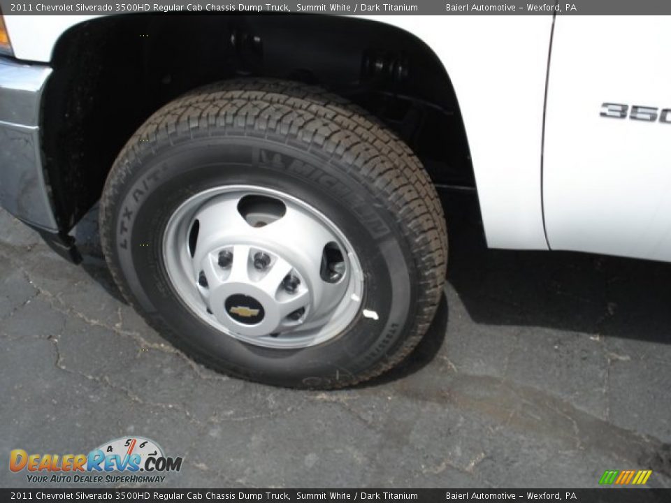 2011 Chevrolet Silverado 3500HD Regular Cab Chassis Dump Truck Summit White / Dark Titanium Photo #10