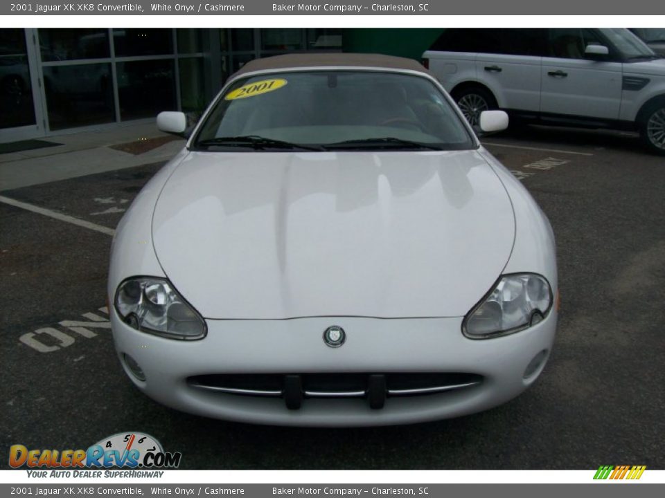 2001 Jaguar XK XK8 Convertible White Onyx / Cashmere Photo #5