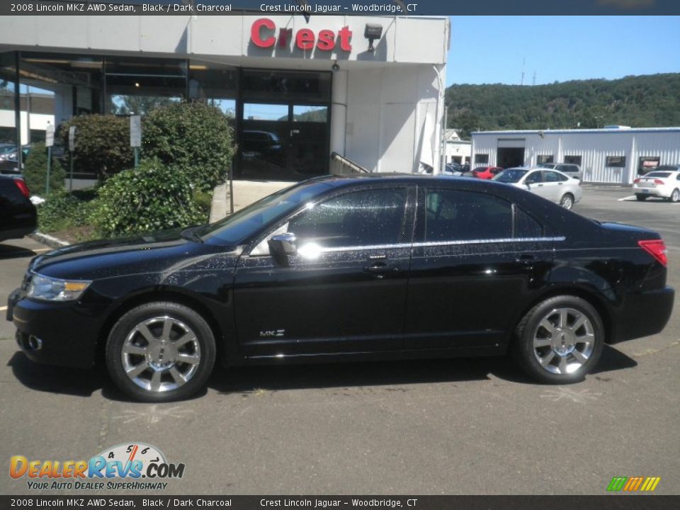 2008 Lincoln MKZ AWD Sedan Black / Dark Charcoal Photo #1