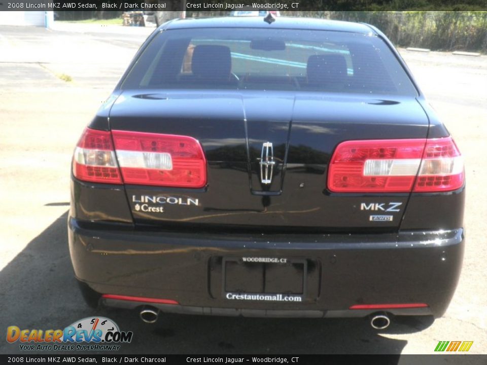 2008 Lincoln MKZ AWD Sedan Black / Dark Charcoal Photo #6