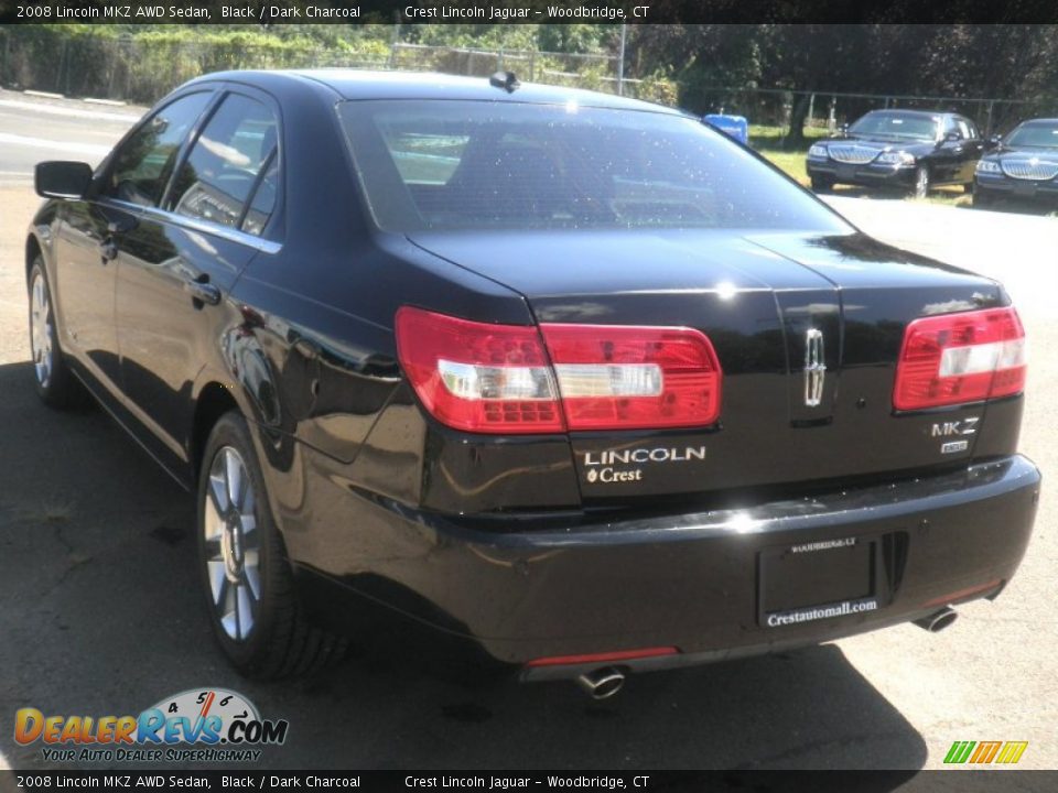 2008 Lincoln MKZ AWD Sedan Black / Dark Charcoal Photo #7
