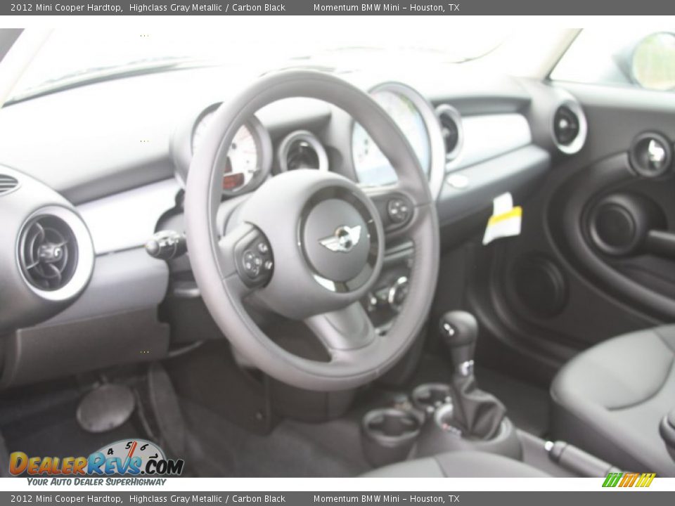 2012 Mini Cooper Hardtop Highclass Gray Metallic / Carbon Black Photo #7