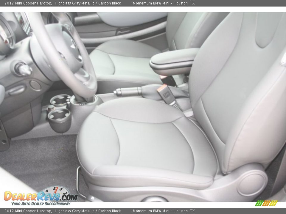 2012 Mini Cooper Hardtop Highclass Gray Metallic / Carbon Black Photo #8