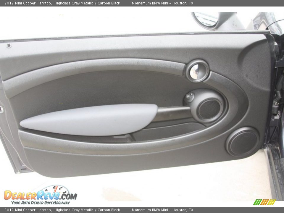 2012 Mini Cooper Hardtop Highclass Gray Metallic / Carbon Black Photo #10