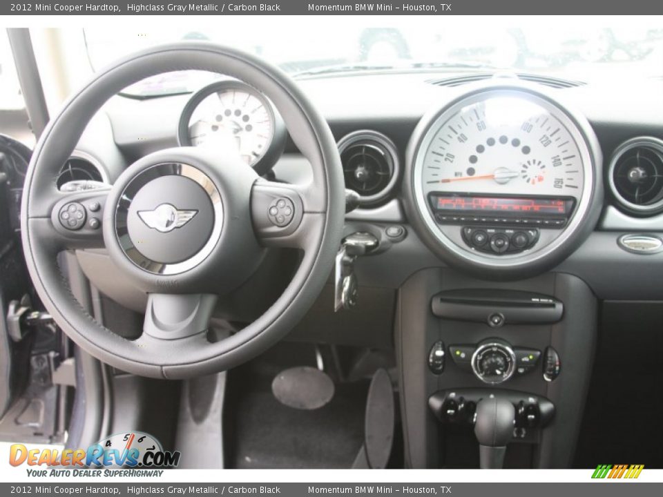 2012 Mini Cooper Hardtop Highclass Gray Metallic / Carbon Black Photo #21