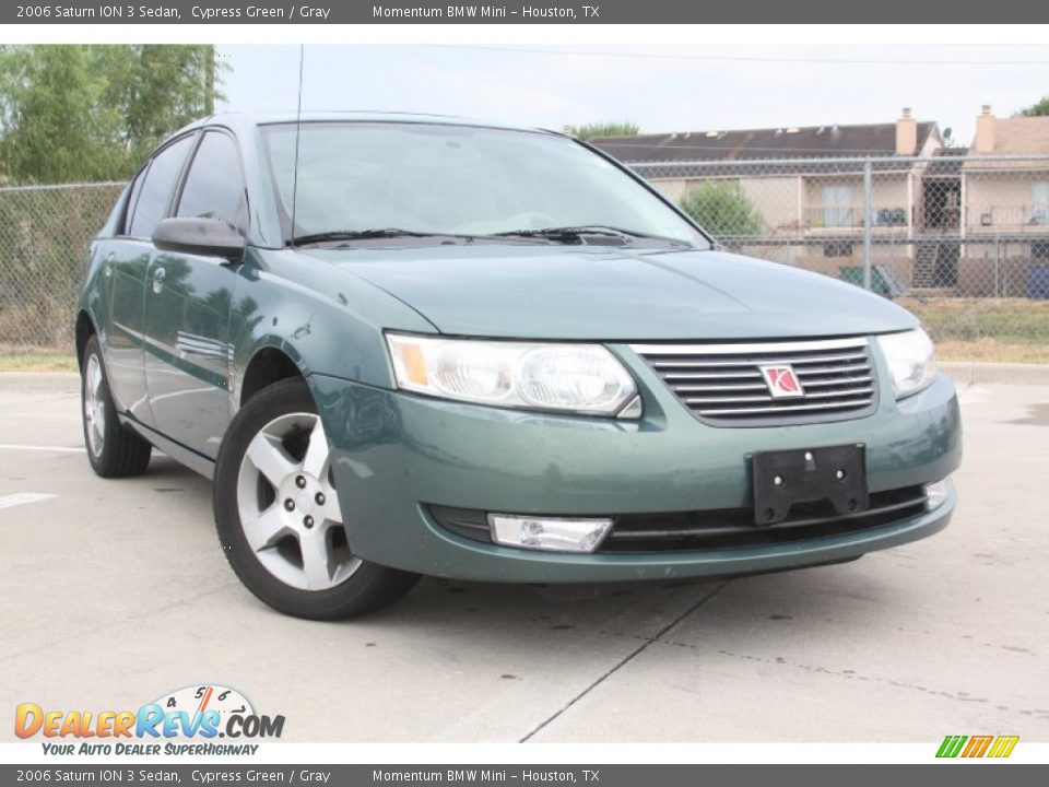2006 Saturn ION 3 Sedan Cypress Green / Gray Photo #1