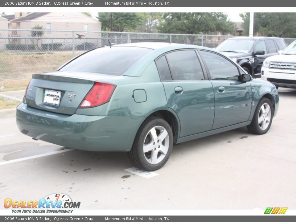 2006 Saturn ION 3 Sedan Cypress Green / Gray Photo #5