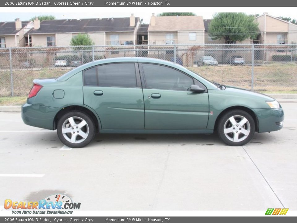 2006 Saturn ION 3 Sedan Cypress Green / Gray Photo #7
