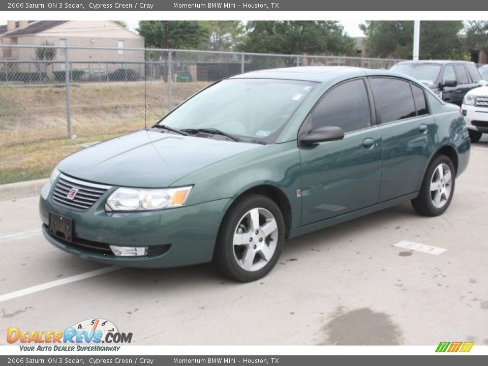 2006 Saturn ION 3 Sedan Cypress Green / Gray Photo #11