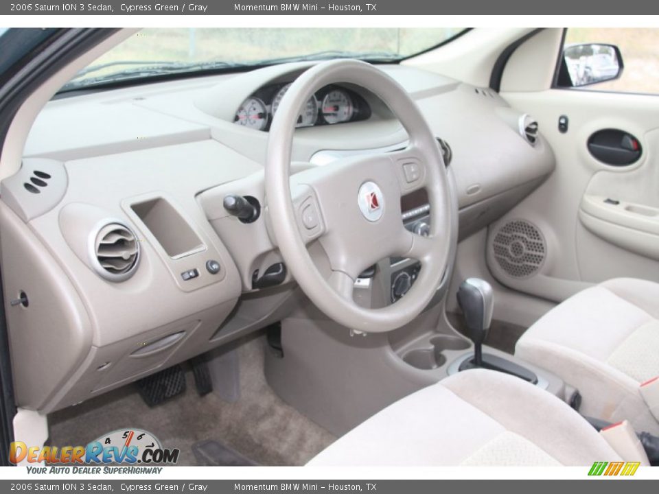 2006 Saturn ION 3 Sedan Cypress Green / Gray Photo #13