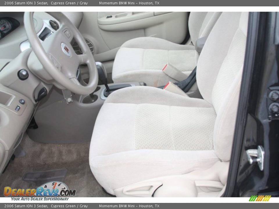 2006 Saturn ION 3 Sedan Cypress Green / Gray Photo #14