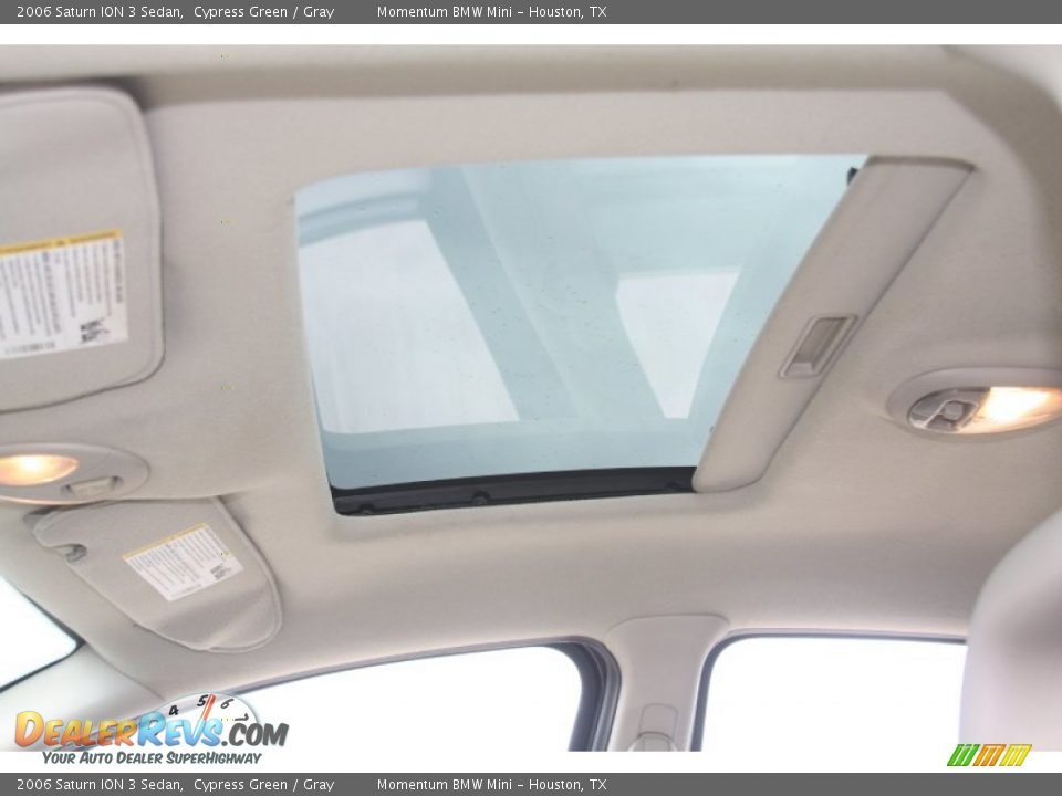 2006 Saturn ION 3 Sedan Cypress Green / Gray Photo #24