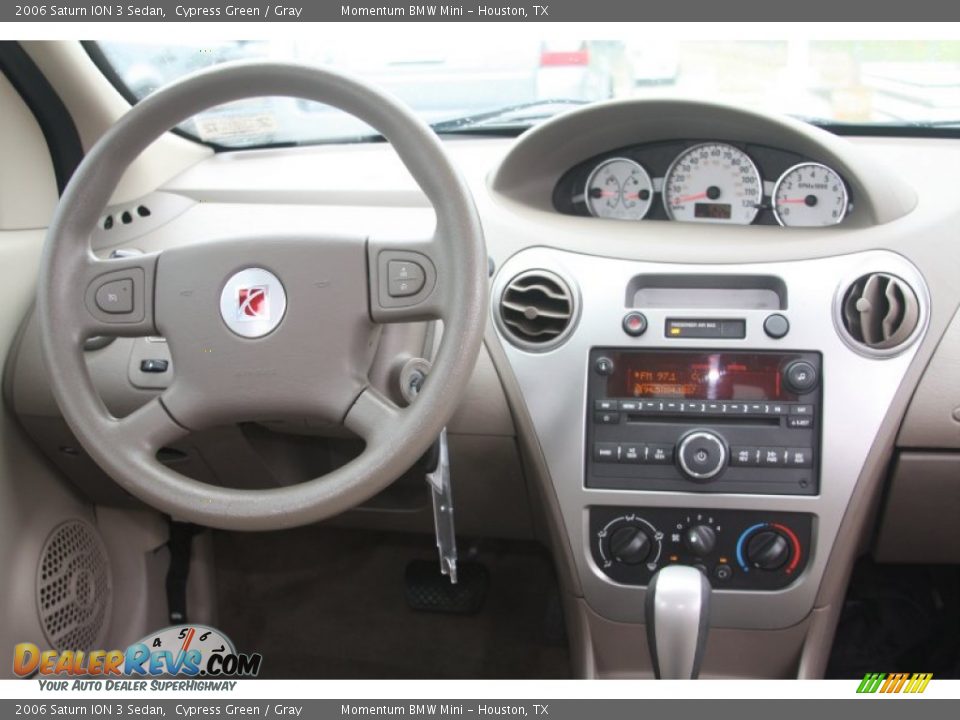 2006 Saturn ION 3 Sedan Cypress Green / Gray Photo #27