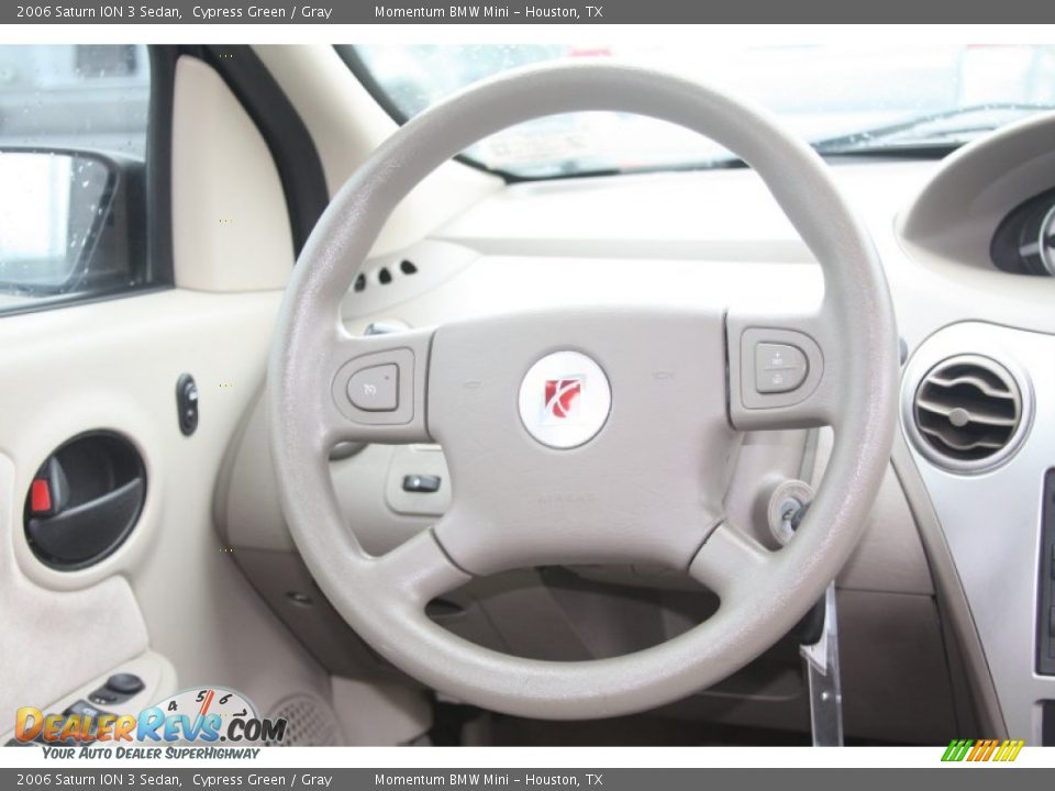 2006 Saturn ION 3 Sedan Cypress Green / Gray Photo #28