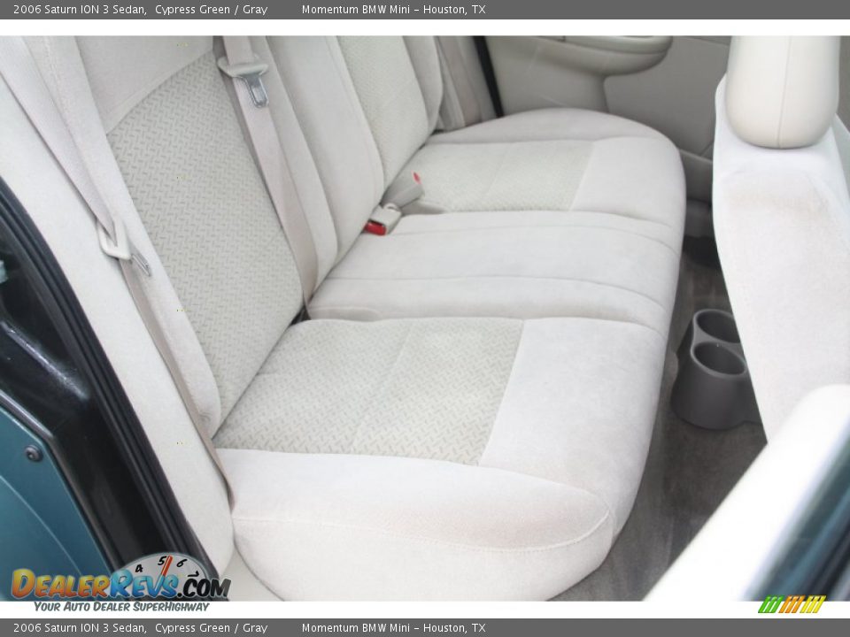 2006 Saturn ION 3 Sedan Cypress Green / Gray Photo #31