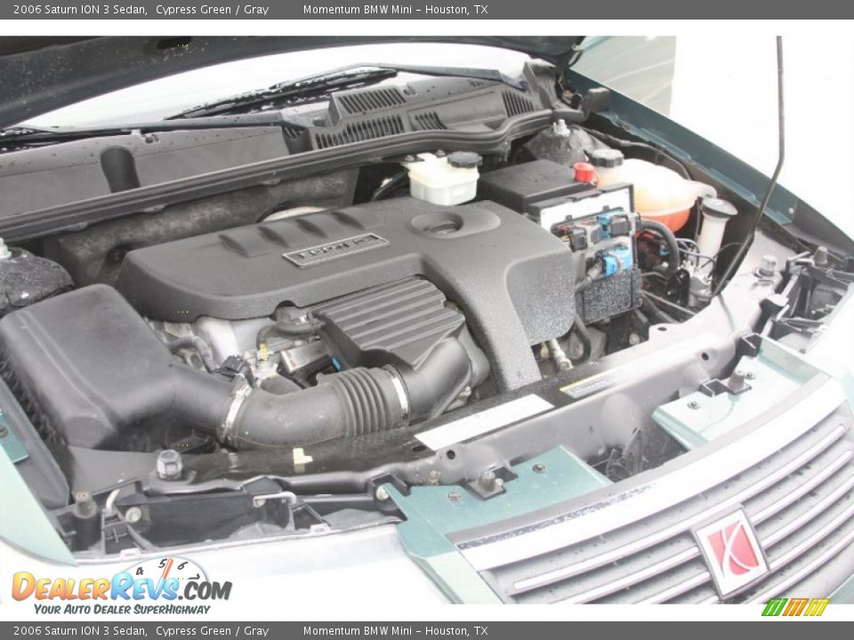 2006 Saturn ION 3 Sedan Cypress Green / Gray Photo #35