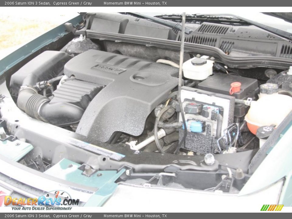 2006 Saturn ION 3 Sedan Cypress Green / Gray Photo #36