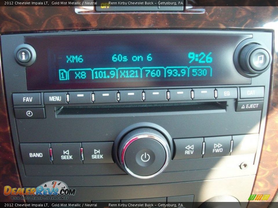 Audio System of 2012 Chevrolet Impala LT Photo #8
