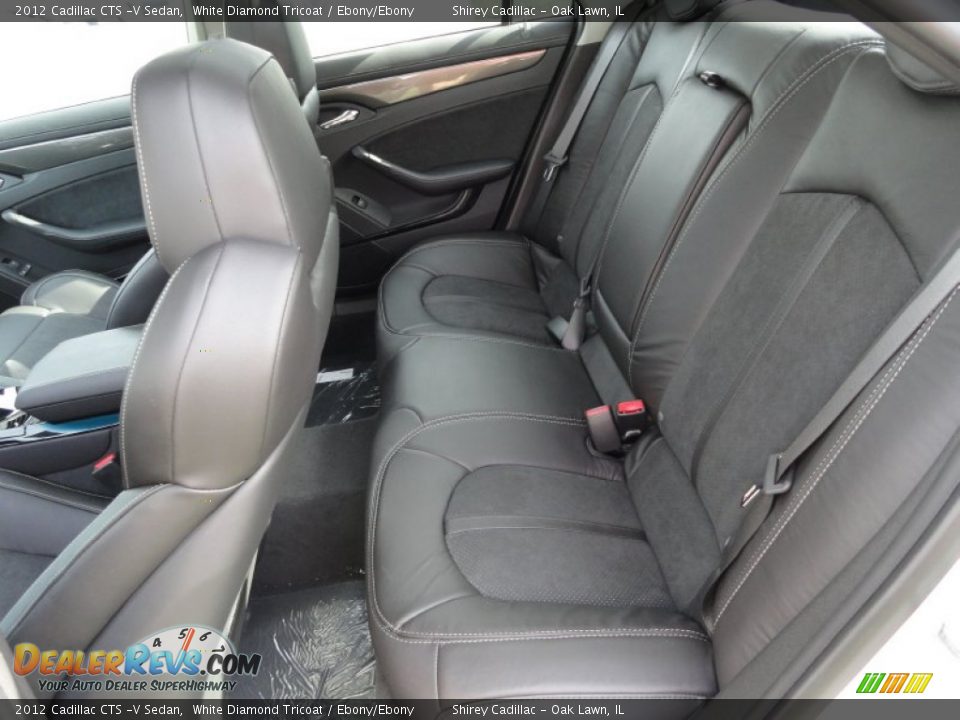 Ebony/Ebony Interior - 2012 Cadillac CTS -V Sedan Photo #12