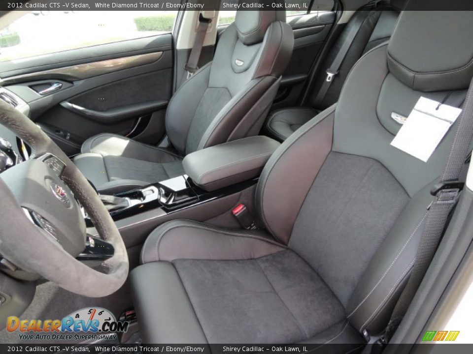 Ebony/Ebony Interior - 2012 Cadillac CTS -V Sedan Photo #14