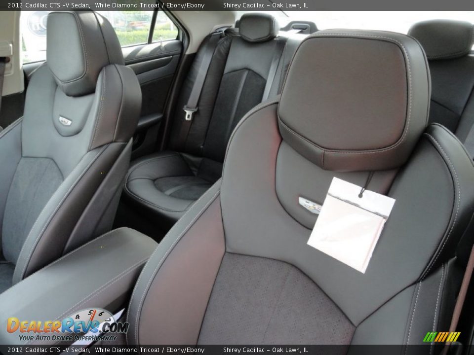 Ebony/Ebony Interior - 2012 Cadillac CTS -V Sedan Photo #17