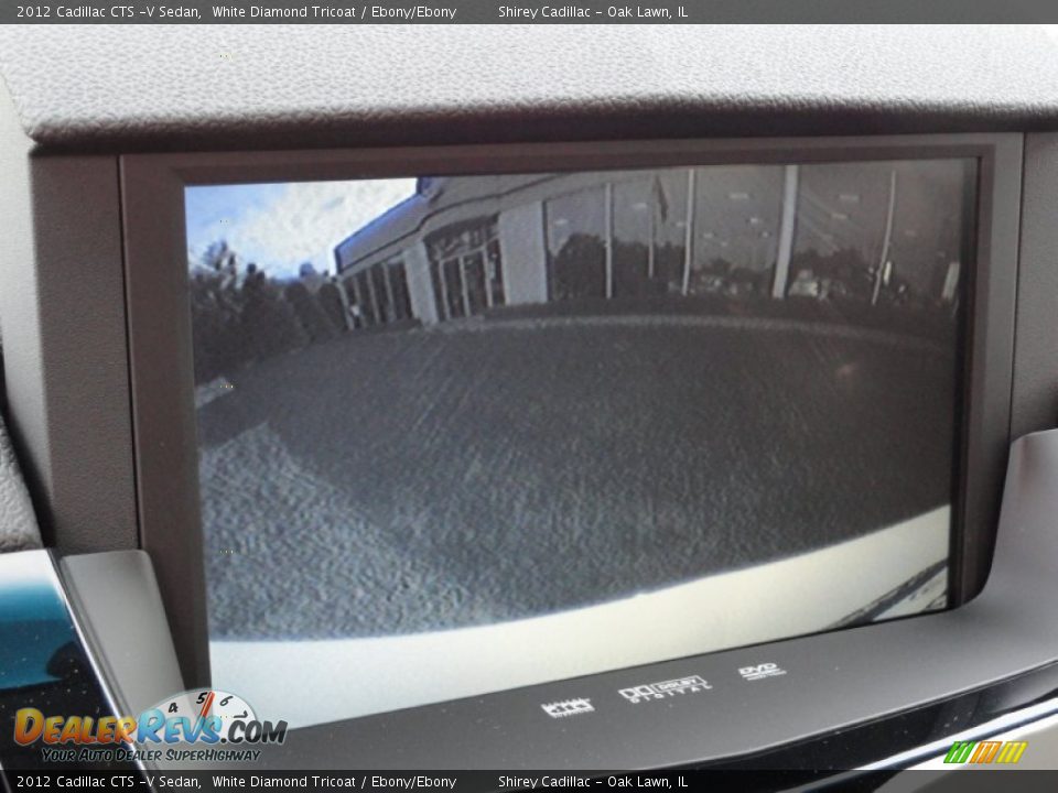 2012 Cadillac CTS -V Sedan White Diamond Tricoat / Ebony/Ebony Photo #25
