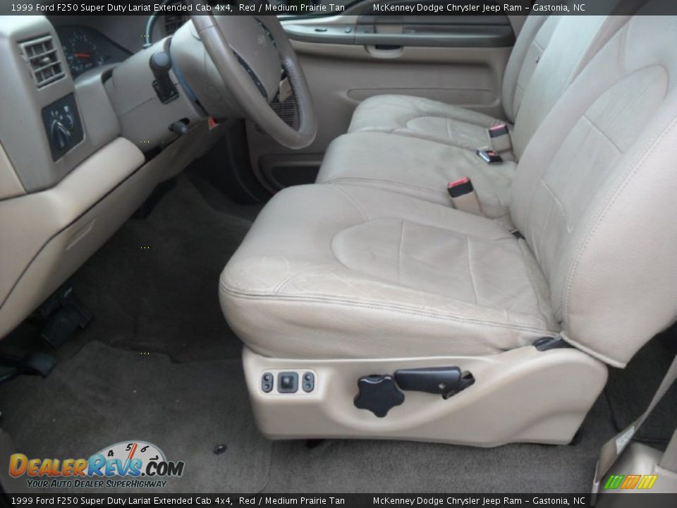 Medium Prairie Tan Interior - 1999 Ford F250 Super Duty Lariat Extended Cab 4x4 Photo #7