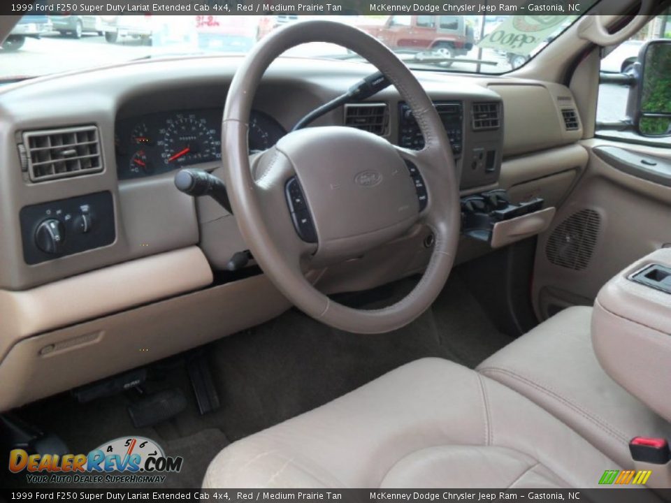Medium Prairie Tan Interior - 1999 Ford F250 Super Duty Lariat Extended Cab 4x4 Photo #25