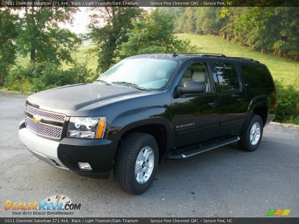 2011 Chevrolet Suburban Z71 4x4 Black / Light Titanium/Dark Titanium Photo #1