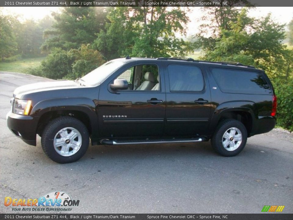 2011 Chevrolet Suburban Z71 4x4 Black / Light Titanium/Dark Titanium Photo #2