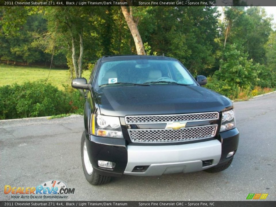 2011 Chevrolet Suburban Z71 4x4 Black / Light Titanium/Dark Titanium Photo #5