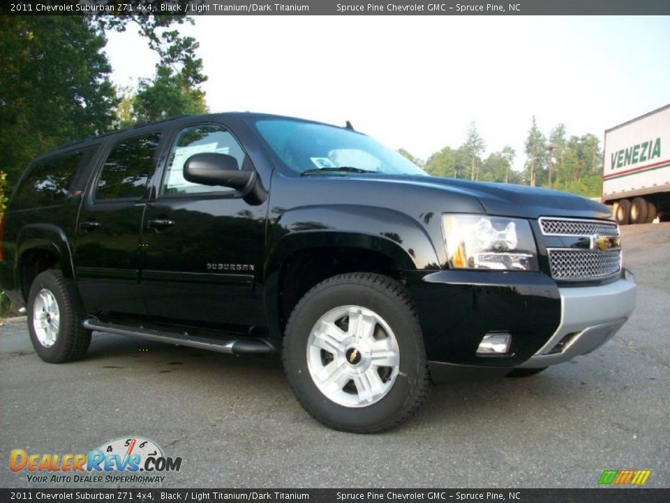 2011 Chevrolet Suburban Z71 4x4 Black / Light Titanium/Dark Titanium Photo #7