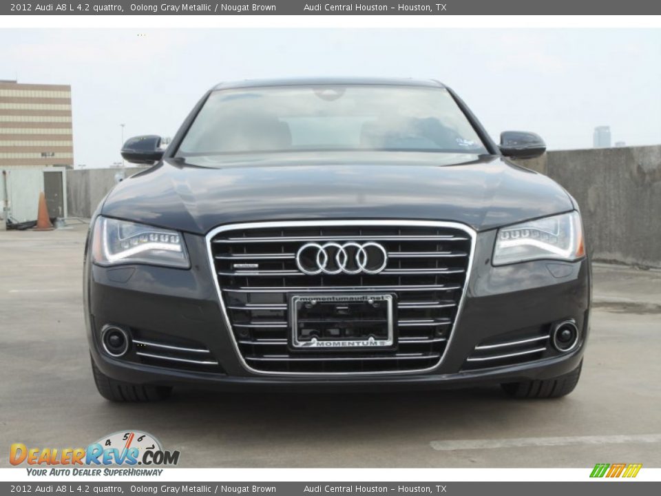 2012 Audi A8 L 4.2 quattro Oolong Gray Metallic / Nougat Brown Photo #2