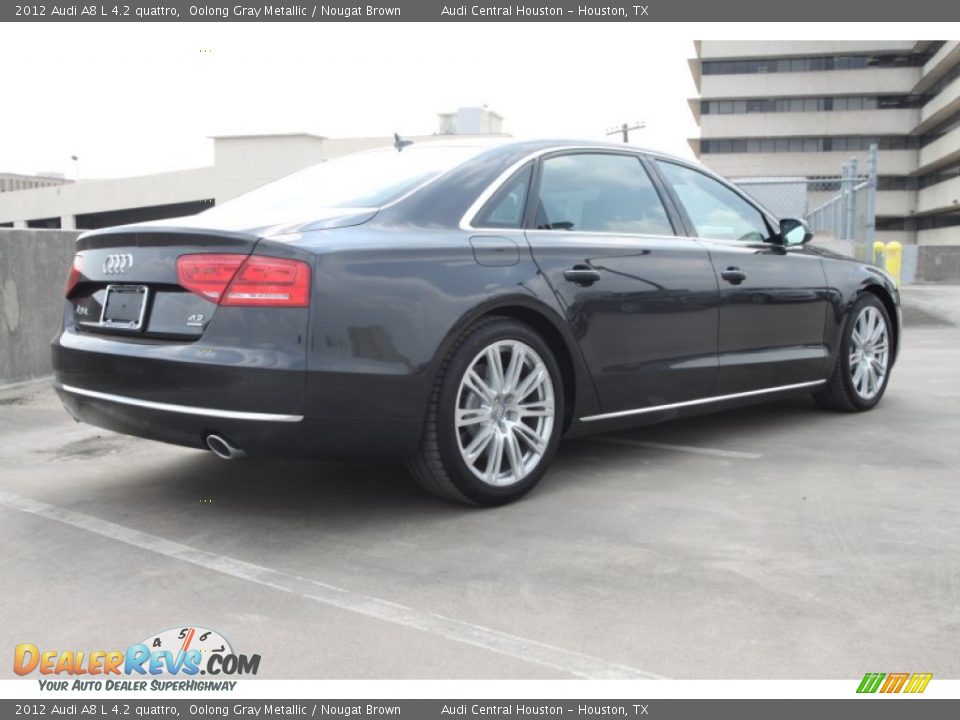 2012 Audi A8 L 4.2 quattro Oolong Gray Metallic / Nougat Brown Photo #5