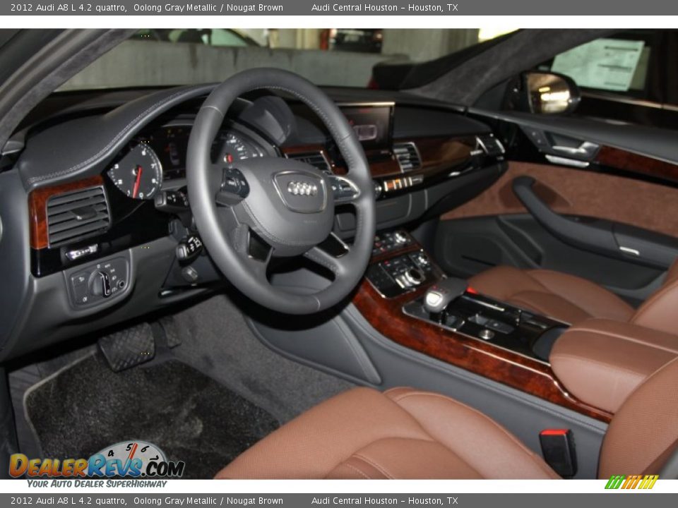 Nougat Brown Interior - 2012 Audi A8 L 4.2 quattro Photo #10