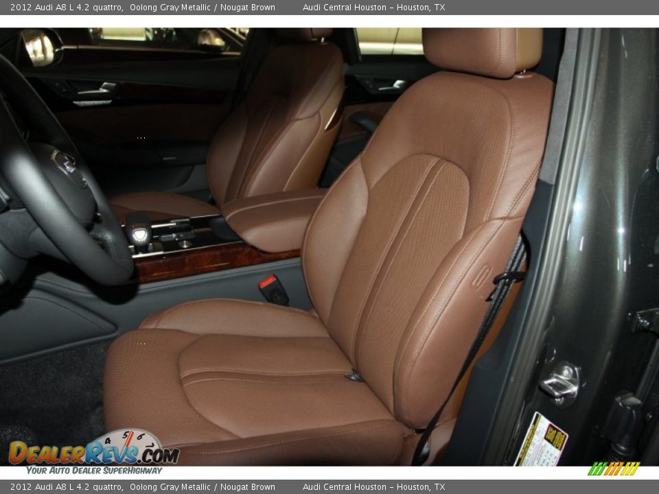 Nougat Brown Interior - 2012 Audi A8 L 4.2 quattro Photo #11