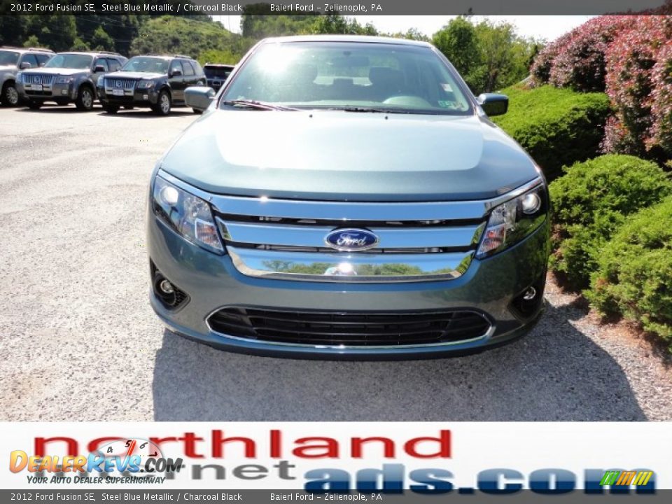 2012 Ford Fusion SE Steel Blue Metallic / Charcoal Black Photo #3